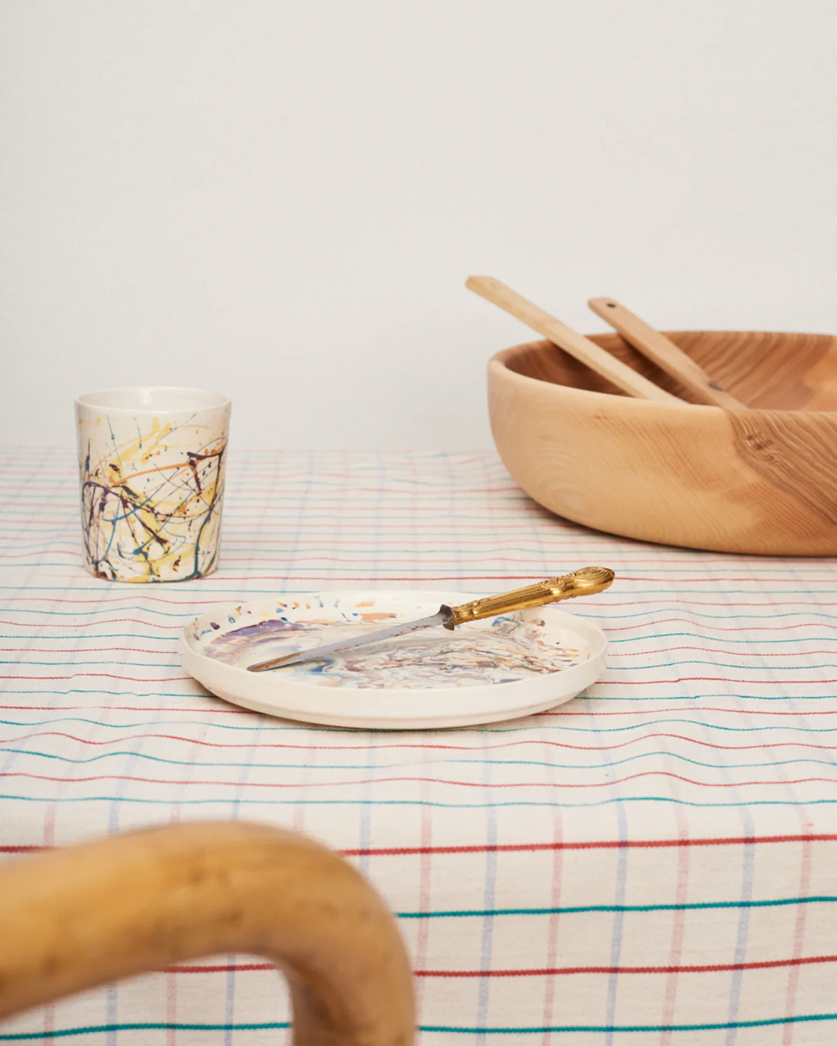 Set de 2 vasos marmoleados - Imagen 2